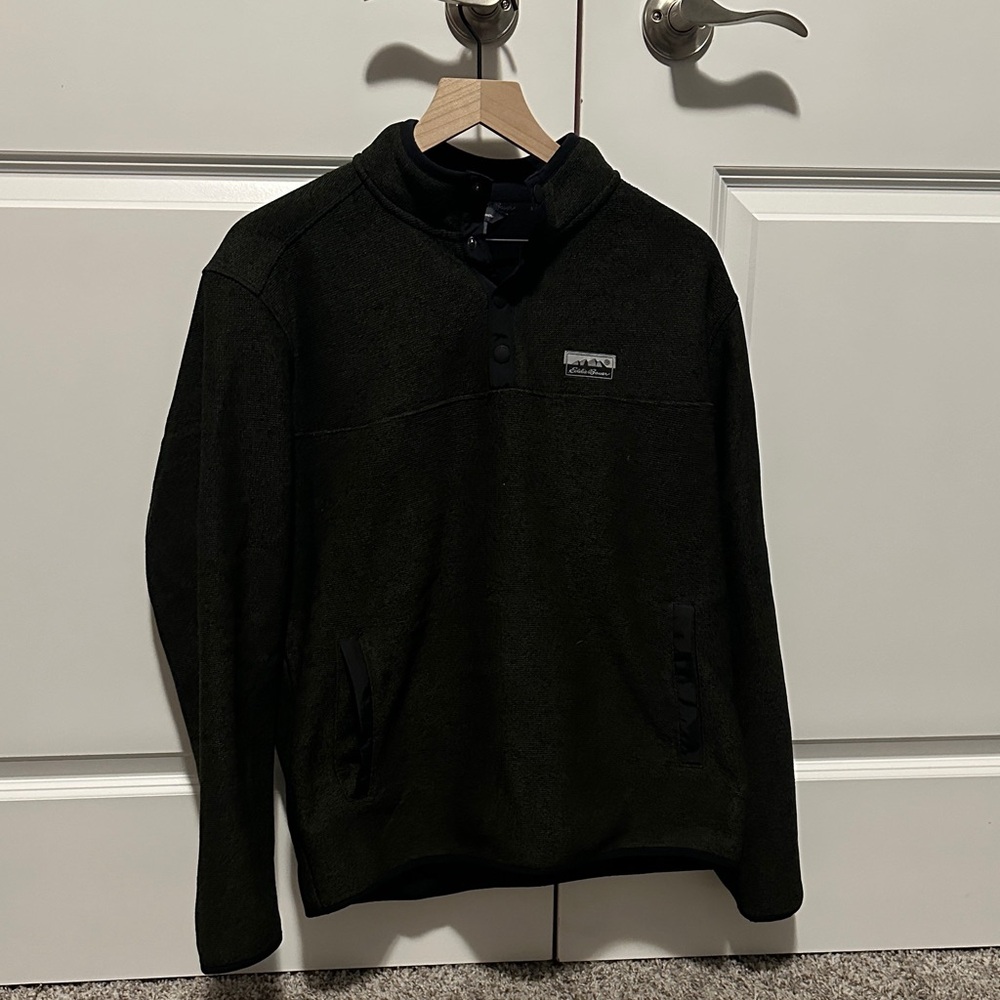 Eddie Bauer Black Pullover Fleece